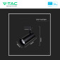 Immagine 5 - V-Tac Pro VT-11035 Faretto LED da Binario 35W Track Light COB Chip Samsung Colore Nero - SKU 20486
