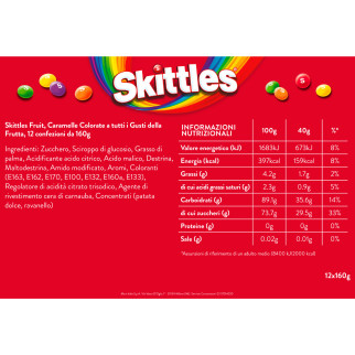 Fruits Caramelle alla Frutta Gusto Dolce 160g Skittles