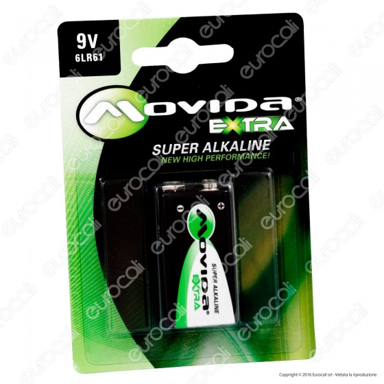 Movida Extra Super Alkaline Transistor 9V - Blister 1 Batteria Movida Extra Super Alkaline Transistor 9V - Blister 1 Batteria