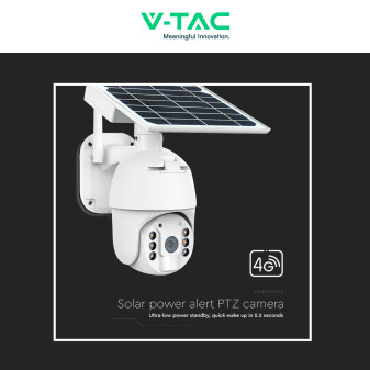VT-11024-4G Telecamera di Sorveglianza PTZ Bianca V-Tac