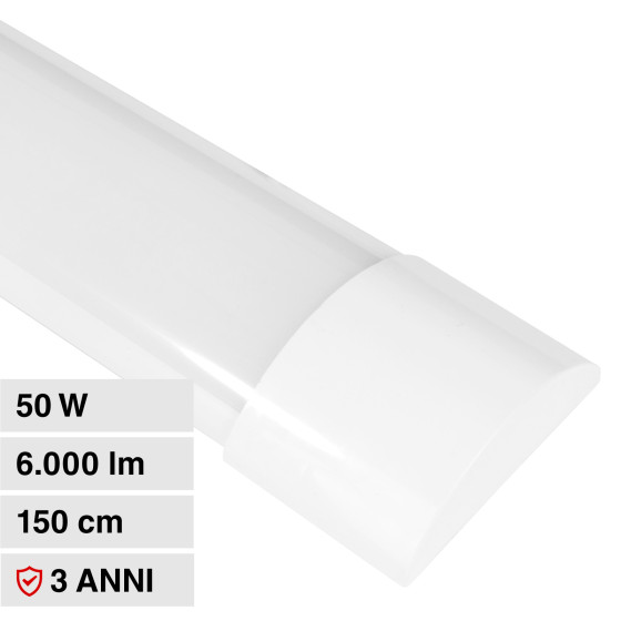 VT-8350 Tubo LED Prismatico Plafoniera SMD 50W 150cm V-Tac VT-8350 Tubo LED Prismatico Plafoniera SMD 50W 150cm V-Tac