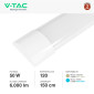 Immagine 4 - V-Tac VT-8350 Tubo LED Prismatico Plafoniera SMD 50W Lampadina 150cm - SKU 8050 / 8054