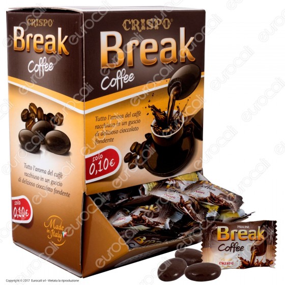 Confetti Crispo Praline di Cioccolato con Cuore di Caffè - Display 1000g