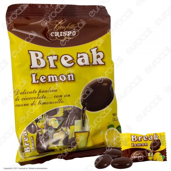 Confetti Crispo Praline di Cioccolato con Cuore di Limoncello - Busta Confetti Crispo Praline di Cioccolato con Cuore di Limoncello - Busta