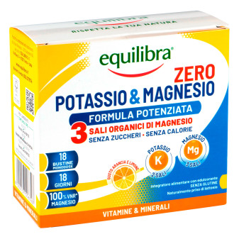 Equilibra Potassio & Magnesio Zero Zuccheri e Calorie Integratore per il...
