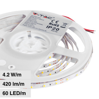 V-Tac VT-3528-60 Striscia LED Flessibile 21W SMD Monocolore 60 LED/metro 12V...