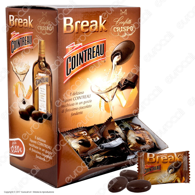 Confetti Crispo Praline di Cioccolato con Cuore di Cointreau Display