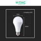 Immagine 6 - V-Tac VT-51012 Lampadina LED E27 12W Goccia A80 SMD Luce Emergenza Anti Black-Out - SKU 7794