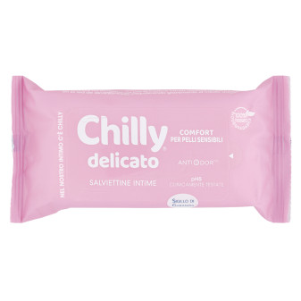 Chilly Delicato Salviettine Intime Biodegradabili per Pelli Sensibili Anti...