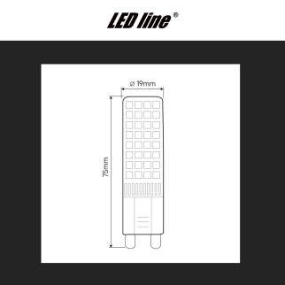 Lampadina LED 12W G9 SMD Trasparente in Ceramica LED Line