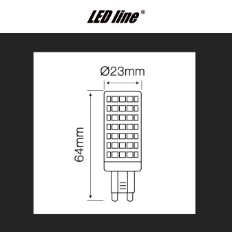 Lampadina LED 12W G9 SMD Trasparente in Ceramica LED Line