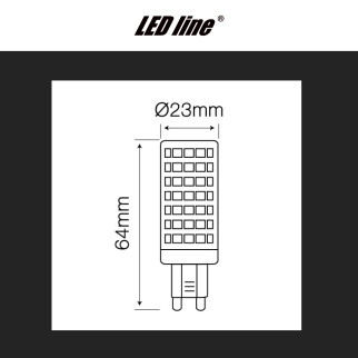 Lampadina LED 12W G9 SMD Trasparente in Ceramica LED Line