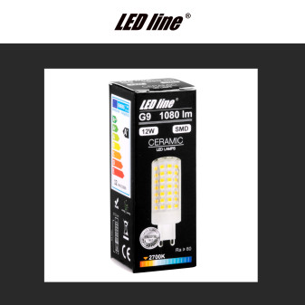 Lampadina LED 12W G9 SMD Trasparente in Ceramica LED Line