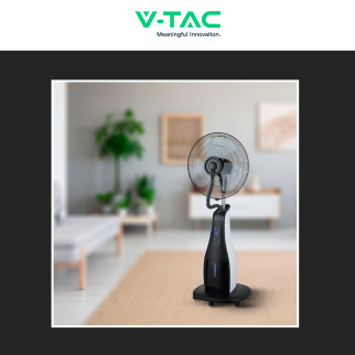 Ventilatore Nebulizzatore 80W Nero 3 Pale 445mm VT-8217-3 V-Tac