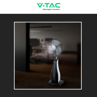Ventilatore Nebulizzatore 80W Nero 3 Pale 445mm VT-8217-3 V-Tac