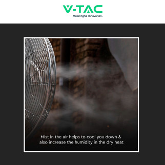 Ventilatore Nebulizzatore 80W Nero 3 Pale 445mm VT-8217-3 V-Tac