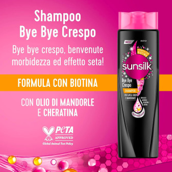 Shampoo Bye Bye Crespo con Cheratina Flacone 250ml Sunsilk