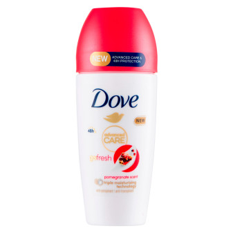 Dove Deodorante Roll-On Go Fresh 48h Melograno & Erba Cedrina 0% Alcol...