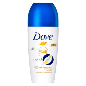 Dove Deodorante Roll-On Advanced Care Original Protezione 48 Ore - Flacone da...