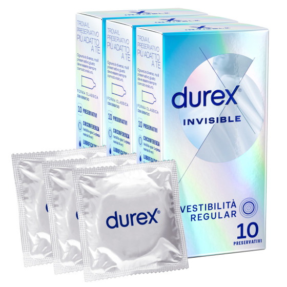 Preservativi Durex Invisible Extra Sottile Classic 30pz Preservativi Durex Invisible Extra Sottile Classic 30pz