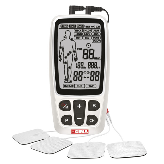 Tens Gima-Care Multifunzionale 3in1 con EMS e Massaggio Gima Tens Gima-Care Multifunzionale 3in1 con EMS e Massaggio Gima