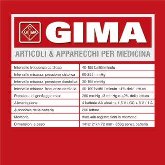 Misuratore di Pressione Ri-Champion Smart Pro+ Gima