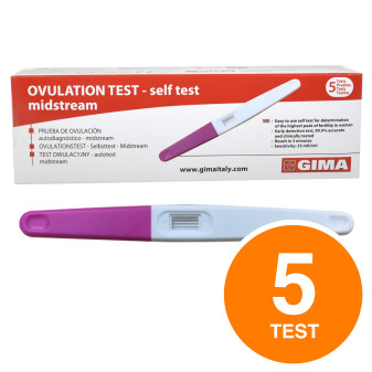 Gima Test Rapido di Ovulazione LH Midstream per Autodiagnosi del Picco di...
