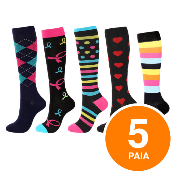 Funny Calze a Compressione Disegno 1 Taglia S-M 5 Paia Gima Funny Calze a Compressione Disegno 1 Taglia S-M 5 Paia Gima