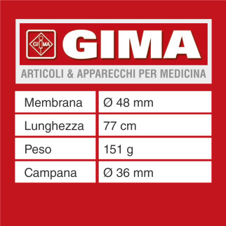 Stetoscopio Riester Duplex con Padiglione in Alluminio per Adulti Gima