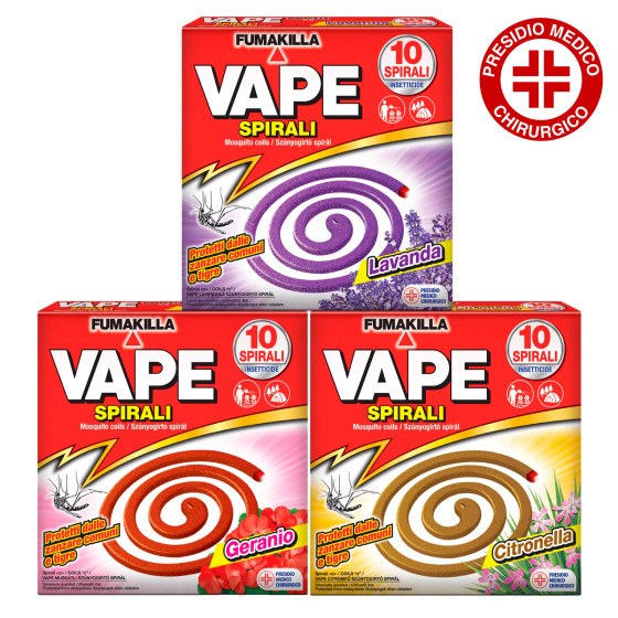 Spirali Insetticide contro Zanzare Comuni e Tigre Vape Spirali Insetticide contro Zanzare Comuni e Tigre Vape