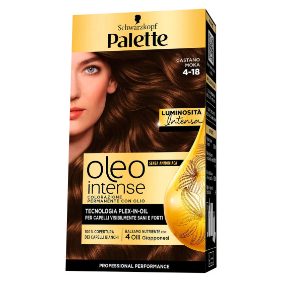 Palette Oleo Intense Tinta Permanente 4-18 Castano Moka Schwarzkopf Palette Oleo Intense Tinta Permanente 4-18 Castano Moka Schwarzkopf