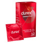 Preservativi Durex Supersottile Alta Sensibilità con Forma Easy On - Confezione da 12 Profilattici