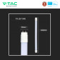 Immagine 9 - V-Tac Pro VT-121 Tubo LED SMD Nano Plastic T8 G13 18W Lampadina 120cm Chip Samsung con Starter - SKU 21653 / 21654 / 21655