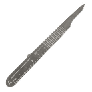 Manico Portalame di Sicurezza n.3 Acciaio Inox per Lame n.10-15 Gima