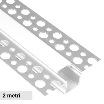 Life Profilo in Alluminio per Strisce LED Lunghezza 2 metri - mod....