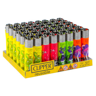 Accendini Large Clipper Melting Psycho Box da 48