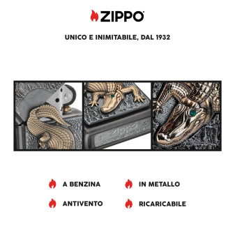 Accendino Zippo mod. 2006315 Crocodile