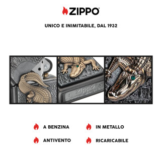Accendino Zippo mod. 2006315 Crocodile