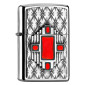 Immagine 1 - Zippo Accendino a Benzina Ricaricabile ed Antivento con Fantasia Red Diamond - mod. 2005083