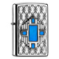 Immagine 1 - Zippo Accendino a Benzina Ricaricabile ed Antivento con Fantasia Blue Diamond - mod. 2005081