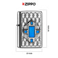 Immagine 4 - Zippo Accendino a Benzina Ricaricabile ed Antivento con Fantasia Blue Diamond - mod. 2005081