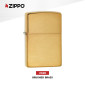 Immagine 2 - Zippo Accendino a Benzina Ricaricabile ed Antivento Brushed Brass - mod. 204B