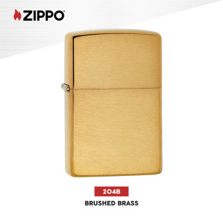 Accendino Zippo 204B Brushed Brass Ricaricabile Antivento