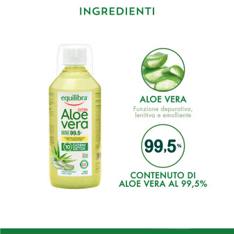 Equilibra Aloe Vera Extra 99,5% Integratore per la Depurazione 500ml