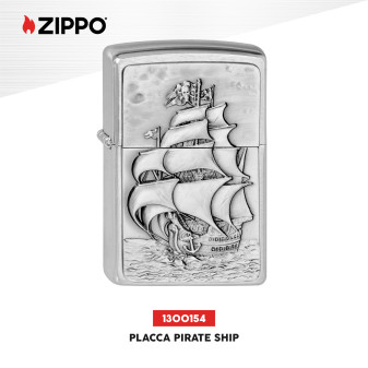 Accendino Zippo mod. 1300154 Pirate's Ship Antivento Ricaricabile