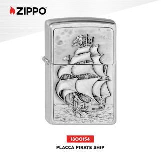 Accendino Zippo mod. 1300154 Pirate's Ship Antivento Ricaricabile