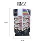 Immagine 4 - GMV GianMarco Venturi Espositore Girevole da Banco con 24 Occhiali da Lettura - mod. KGMV150