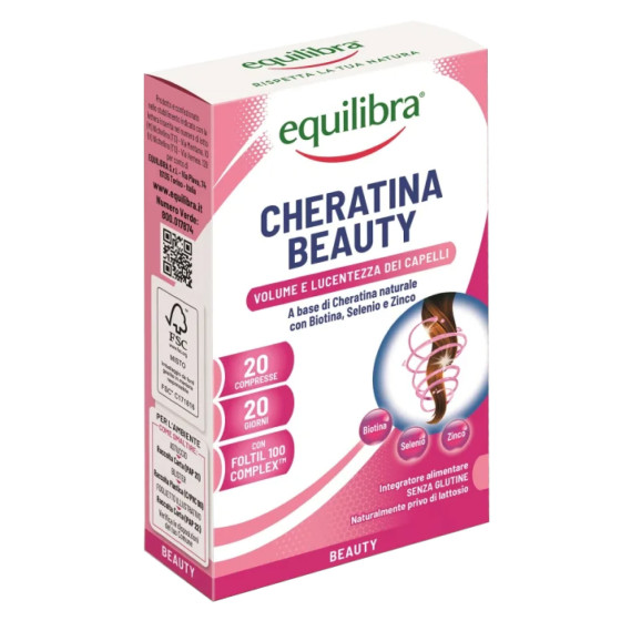 Integratore Capelli Unghie 20 Compresse Equilibra Cheratina Integratore Capelli Unghie 20 Compresse Equilibra Cheratina