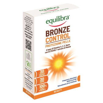 Equilibra Bronze Control Integratore a Base di Vitamina A C E con Rame ed...