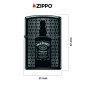 Immagine 4 - Zippo Accendino a Benzina Ricaricabile ed Antivento con Fantasia Jack Daniel's - mod. 23D004